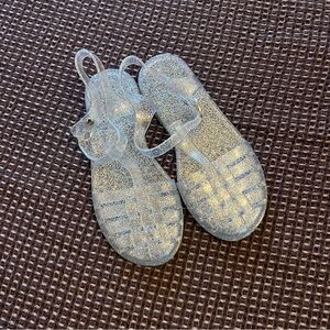 Old Navy Kids Glitter Sandals - Silver size 1